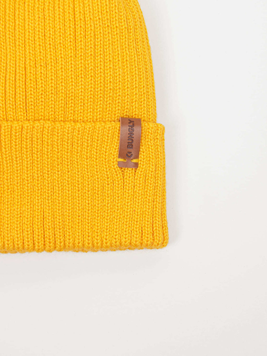 Шапка тыква из смесовой шерсти однослойная Горчица - Bungly фото 4