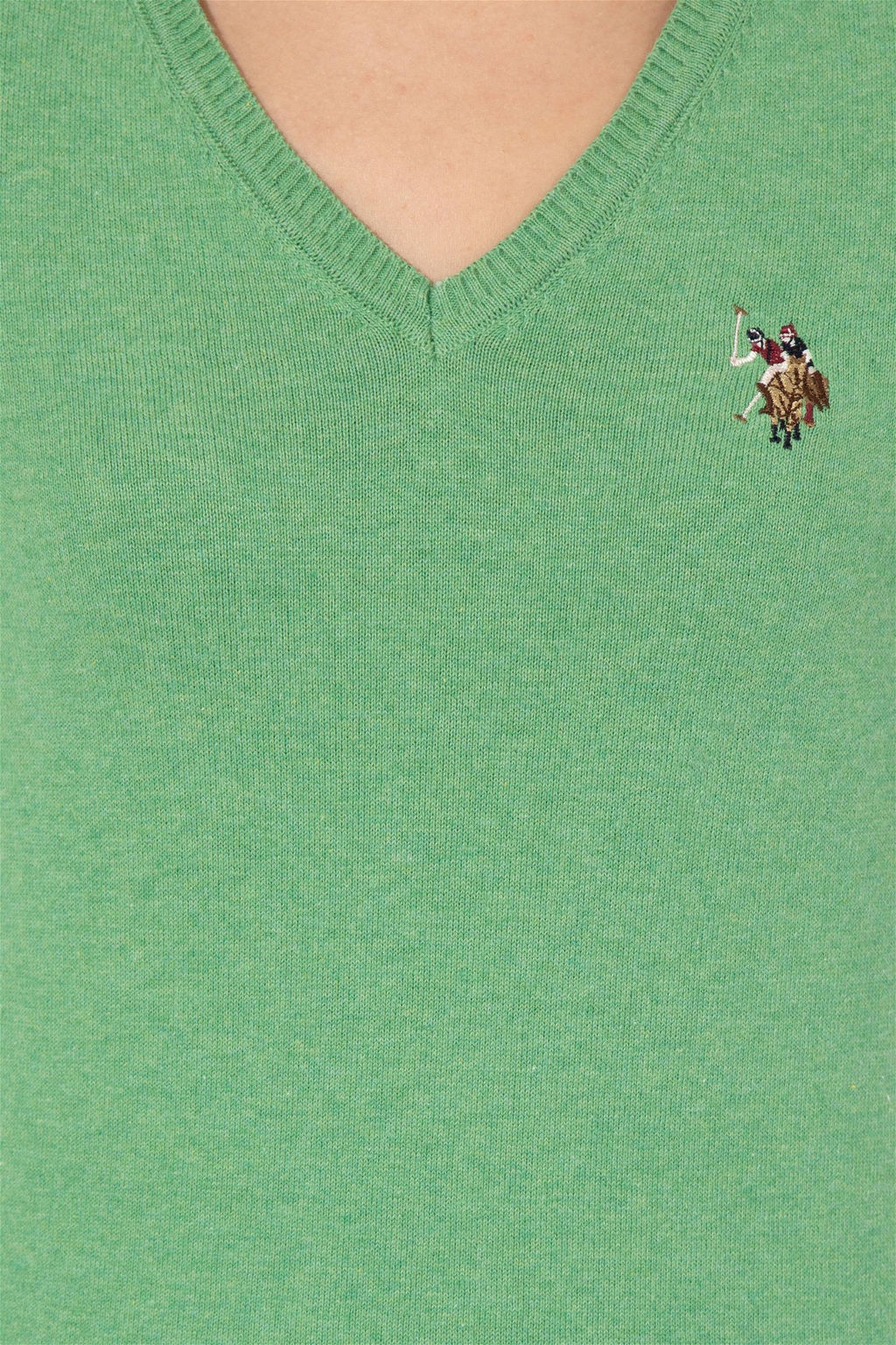 Женский базовый свитер мятного меланжа Неожиданная скидка в корзине - U.s. polo assn фото 6