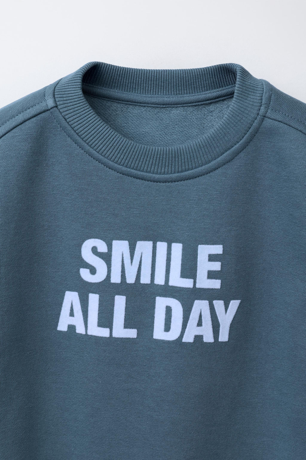 SLOGAN FLOCK PRINT SWEATSHIRT - Zara фото 3
