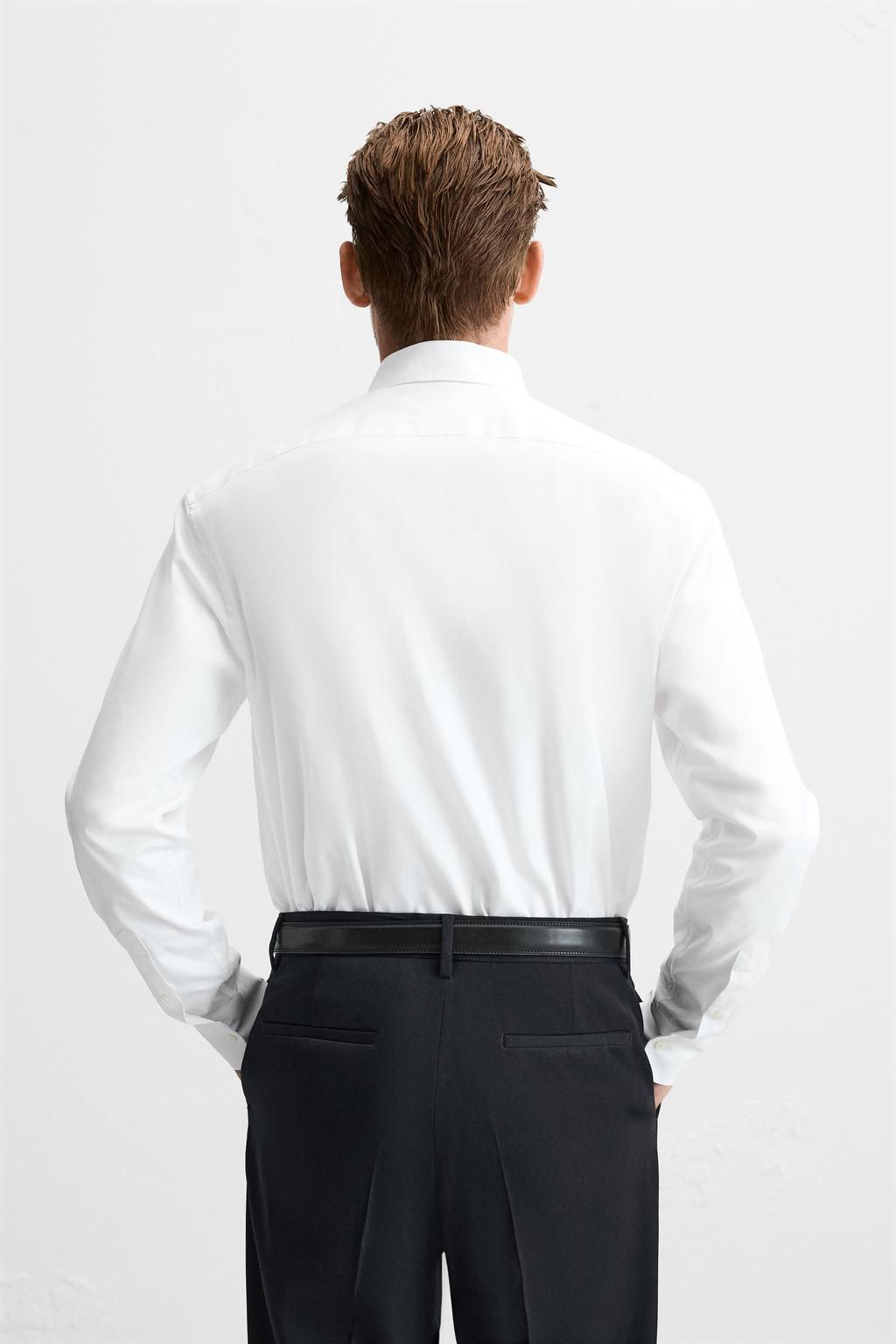 TEXTURED REGULAR FIT SHIRT - Zara фото 4