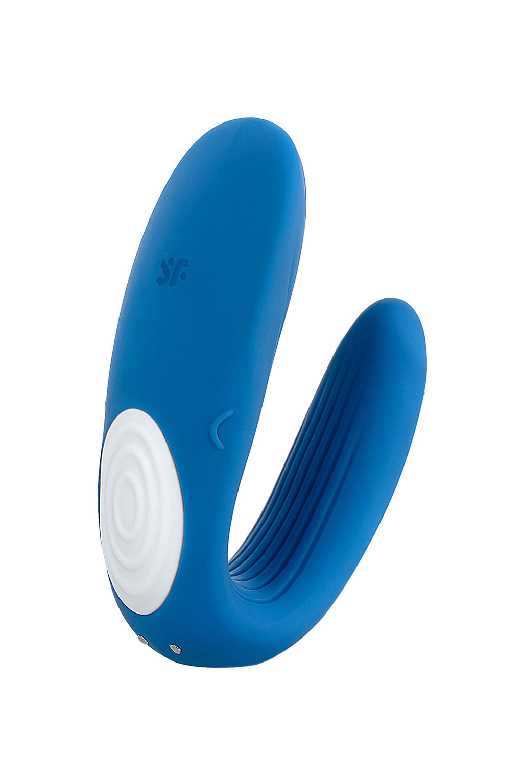 Многофункциональный стимулятор для пар Satisfyer Partner Whale, силикон, голубой, 17 см.  фото 4