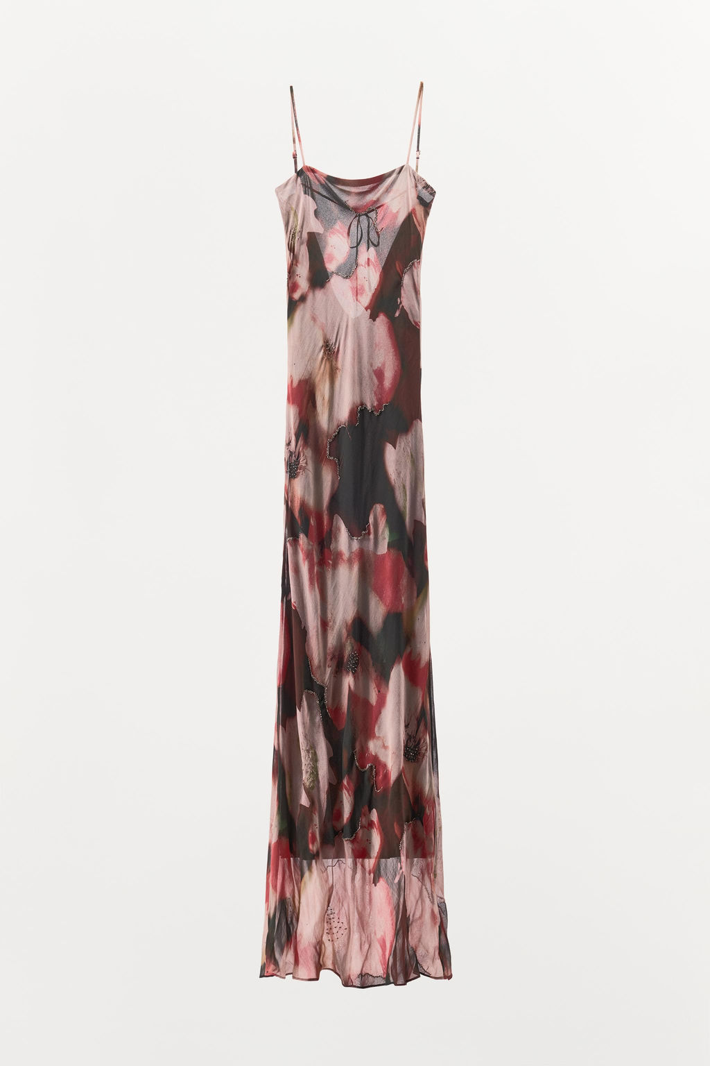 FLORAL BEADED PRINT DRESS - Zara фото 6