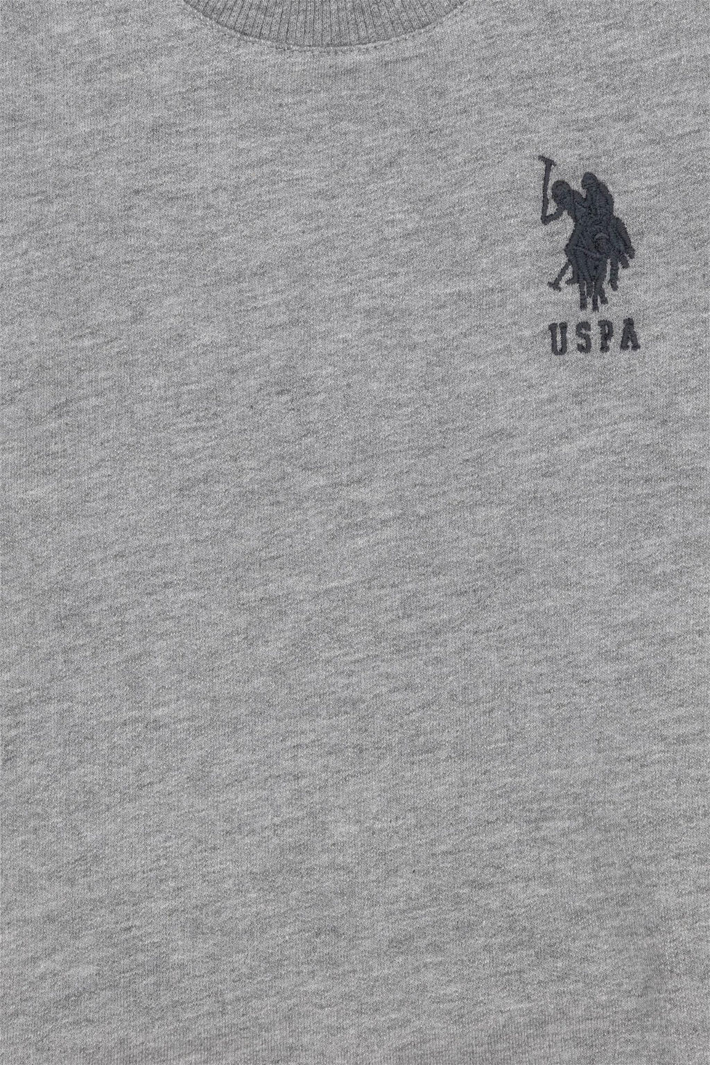 U. S. Polo Assn / Базовый свитшот серого меланжевого цвета для мальчика - U.s. polo assn фото 3
