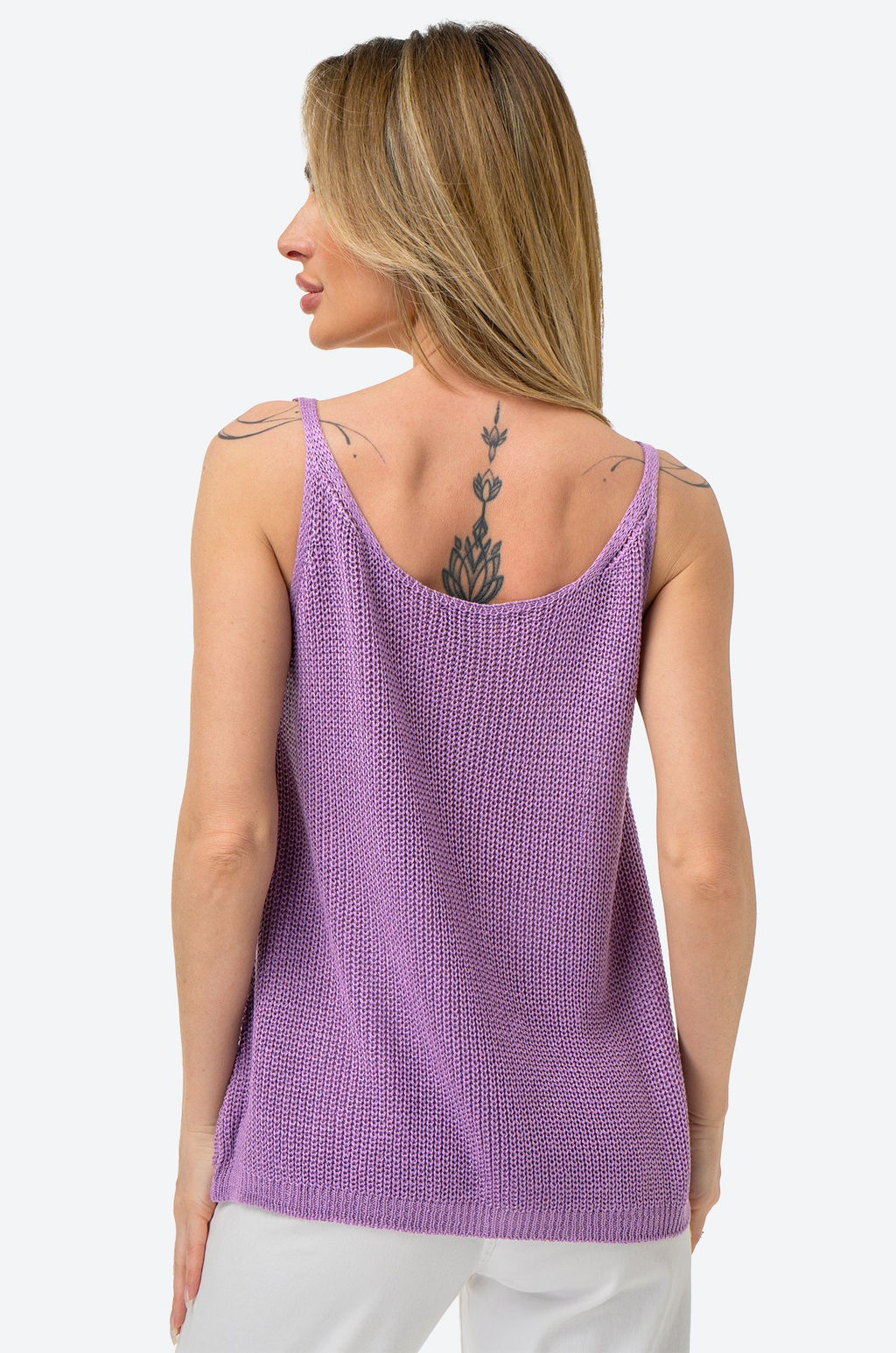 Женский вязаный топ на бретелях Happy Fox  фото 66