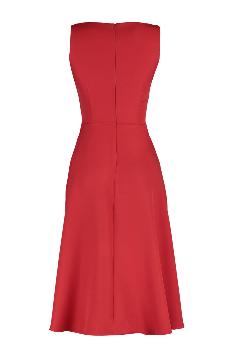 TRENDYOLMILLA Siyah Belden Ac?lan Pileli Midi Dokuma Elbise TWOSS20EL0980  фото 16