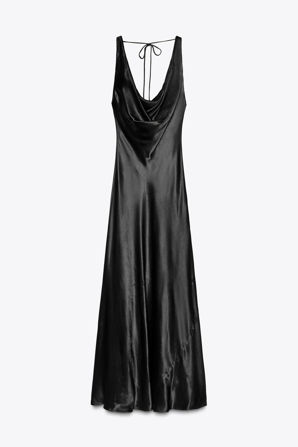 ZW COLLECTION LONG SATIN DRESS - Zara фото 31