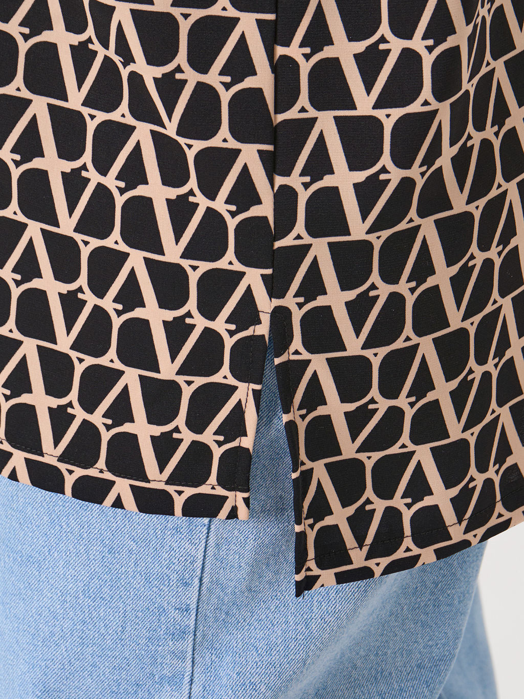 Блузка 0087-29 черный муар