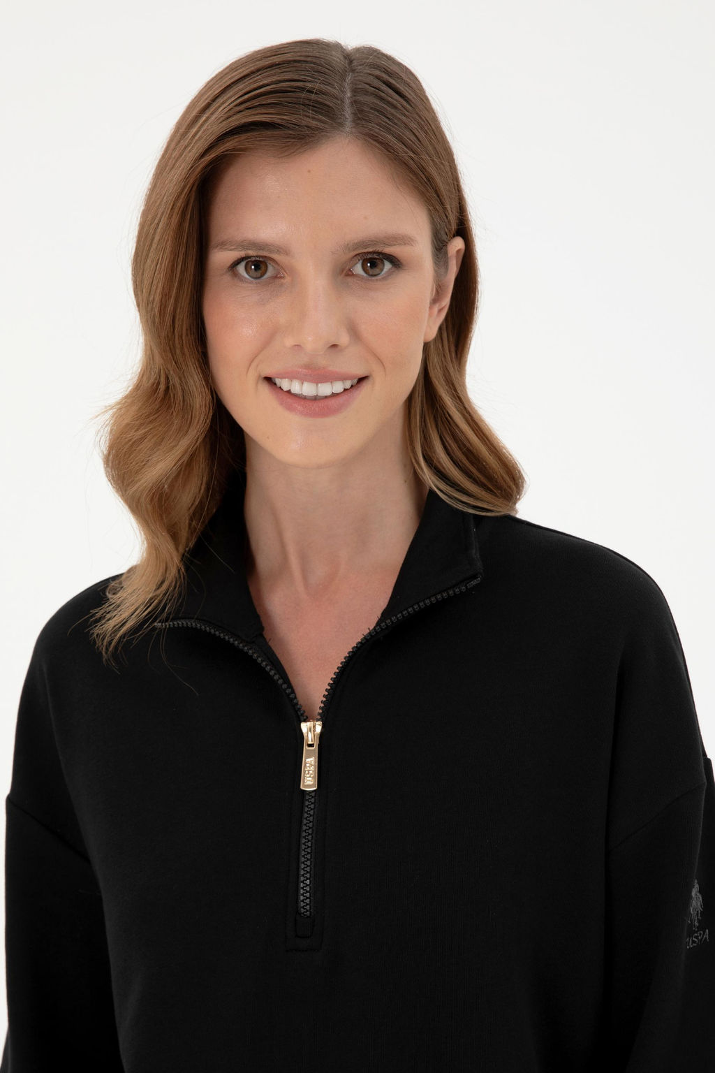 Женский черный свитшот Неожиданная скидка в корзине - U.s. polo assn фото 2