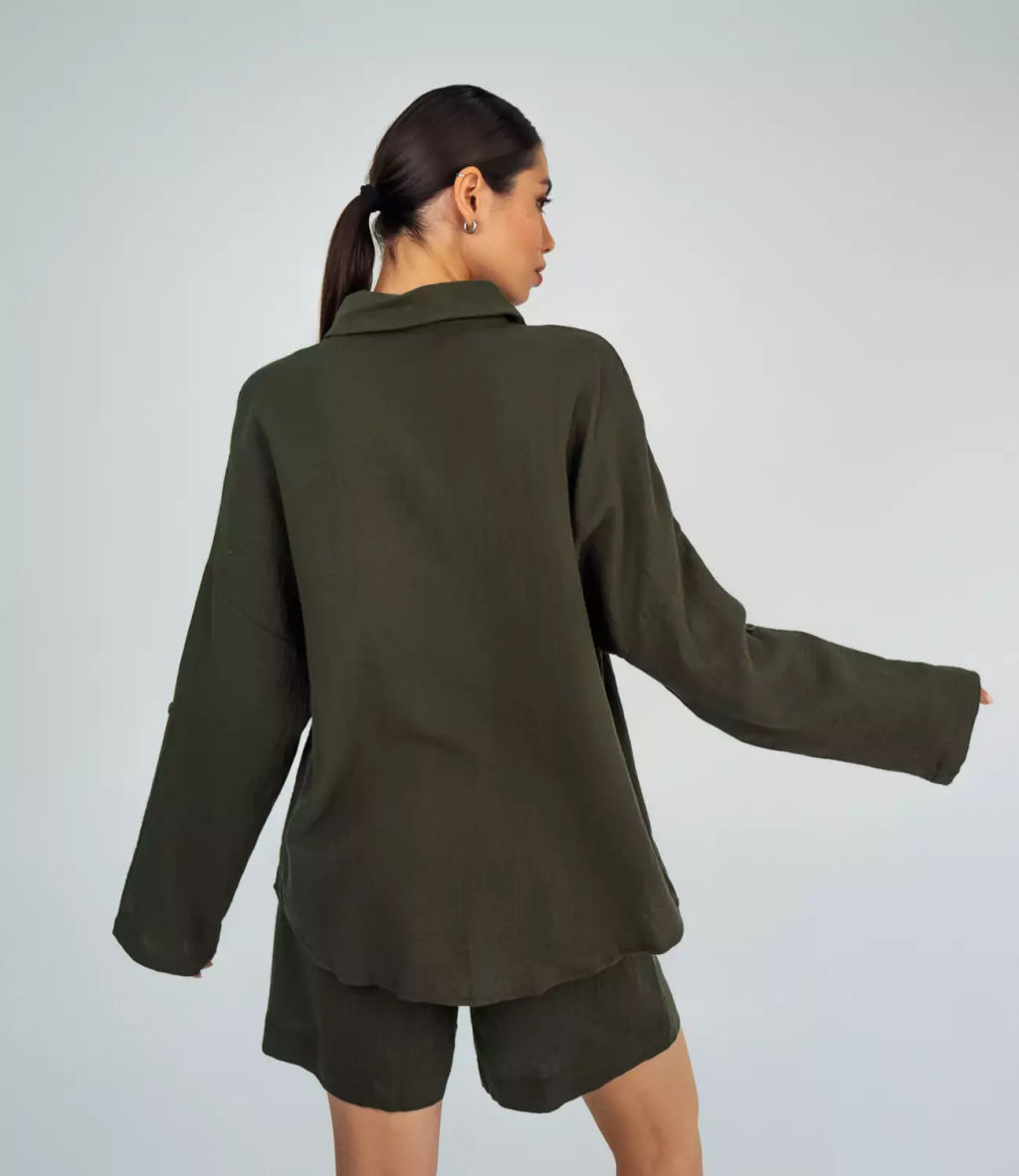 Костюм #ОБШ1459, тёмный хаки - Dommod фото 3