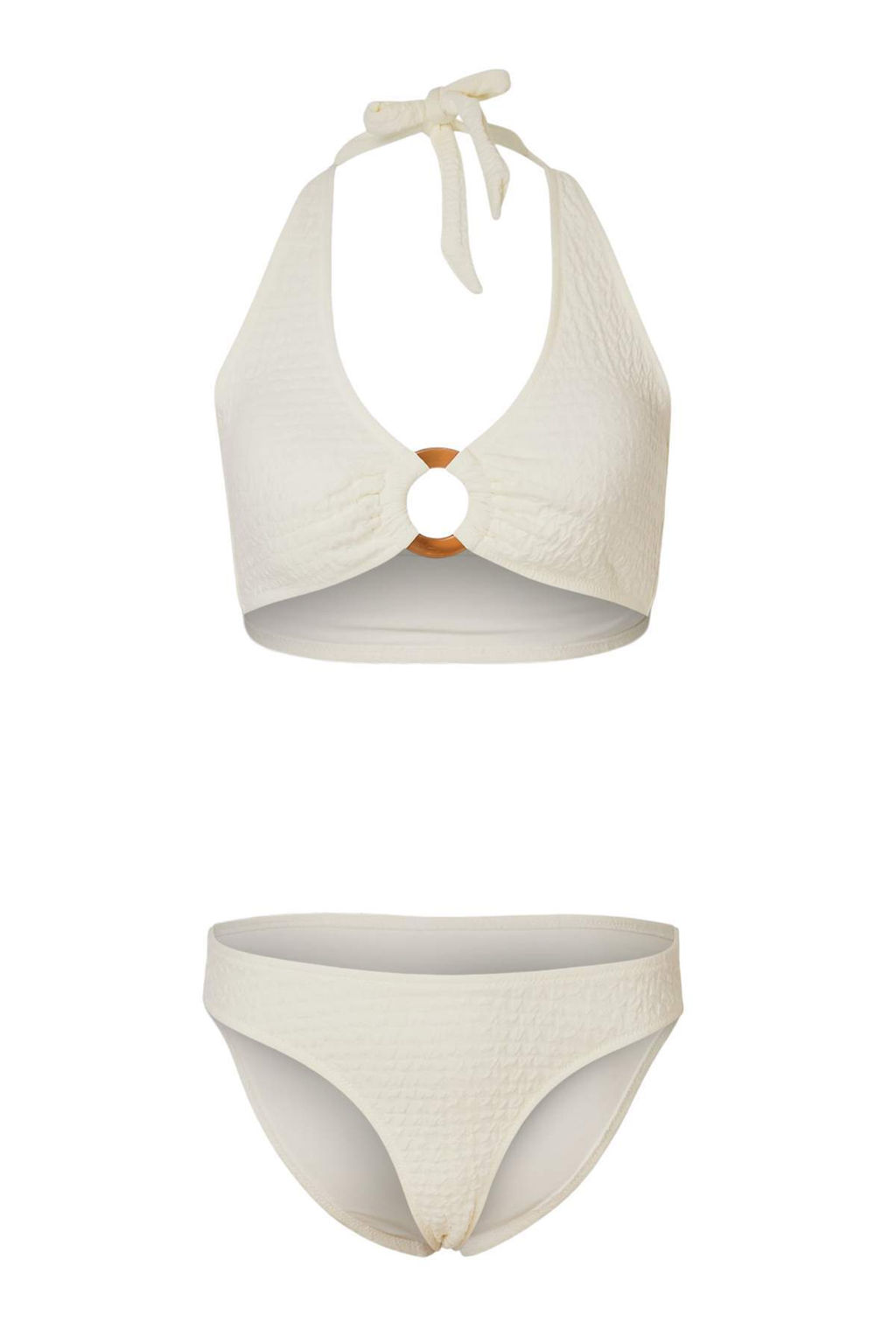Kahverengi Dokulu Ucgen Kapl? Aksesuar Detayl? Normal Bel Regular Bikini Tak?m? TBESS26BT00088 - Trendyolmilla фото 3