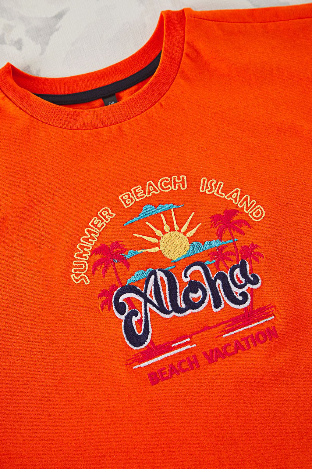 Ekru K?z Cocuk %100 Pamuk Slogan Bask?l? Regular Kal?p Karpuz Kol Orme T-Shirt TKDSS25TS00050 - Trendyolmilla фото 4