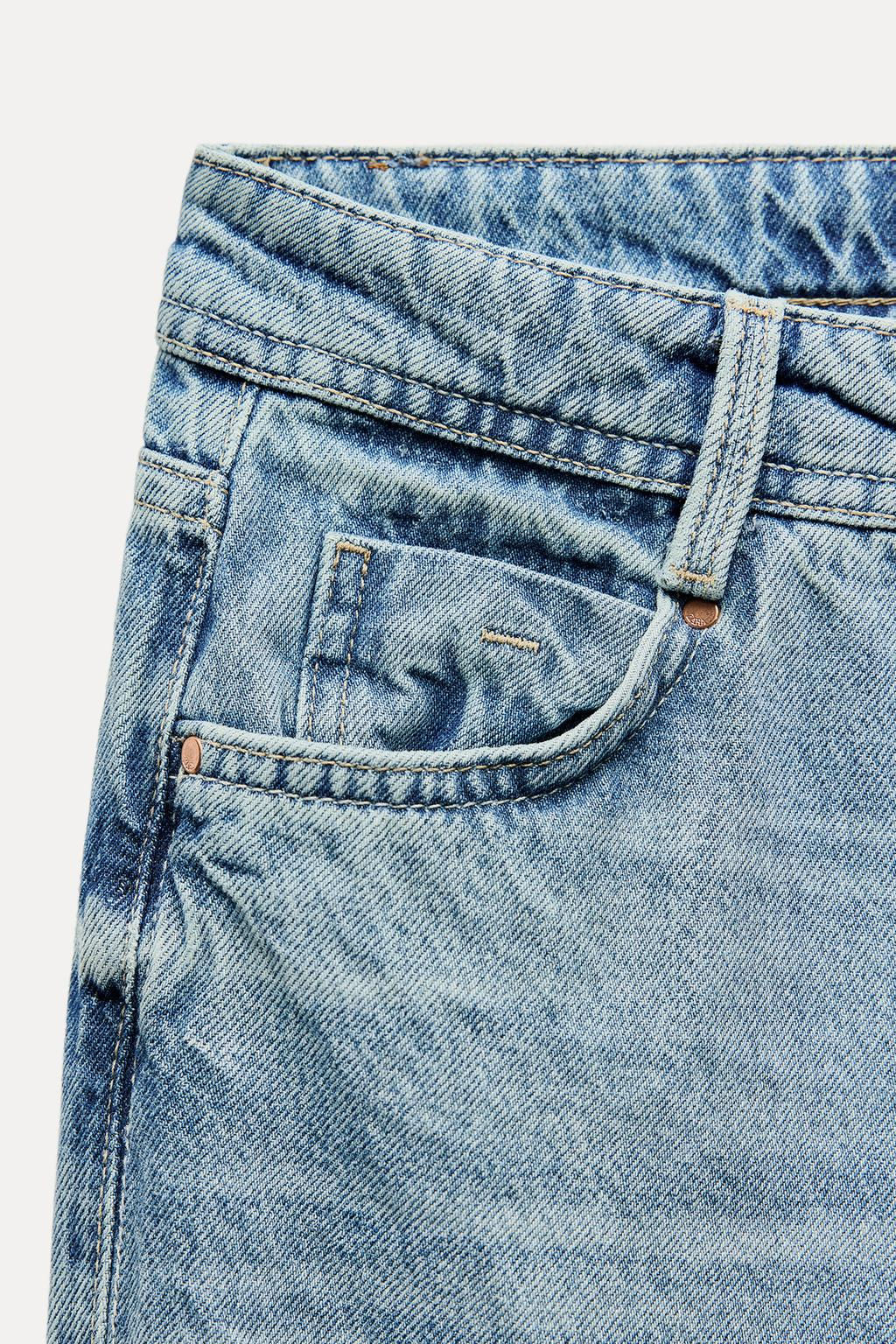 Z1975 WIDE-LEG MID-RISE JEANS - Zara фото 6