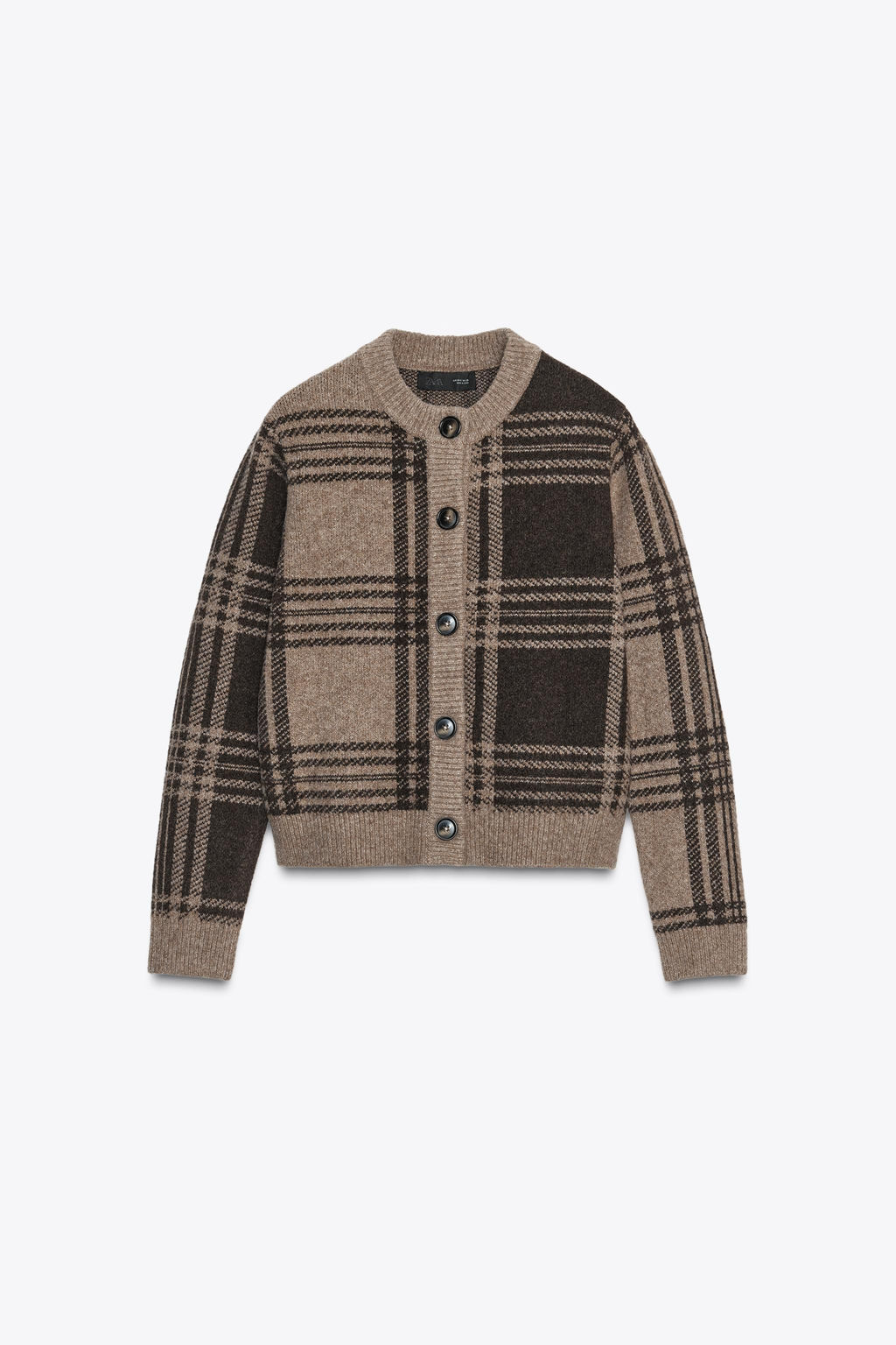 CHECK KNIT CARDIGAN - Zara фото 4