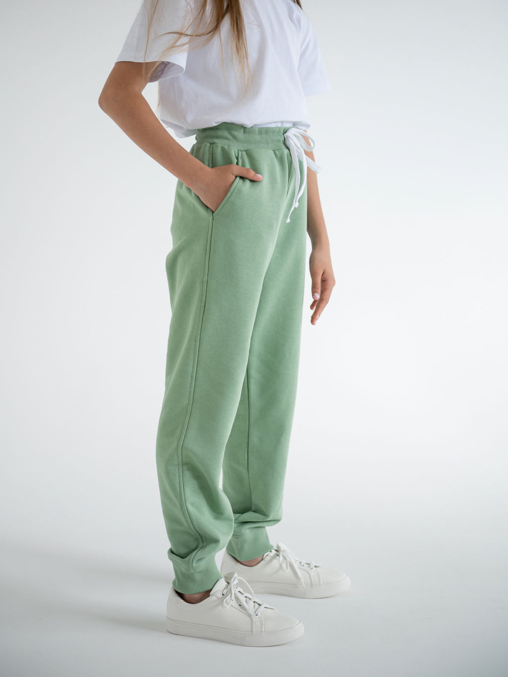 Джоггеры трикотажные 3х нитка петельный - Lesi kids фото 17