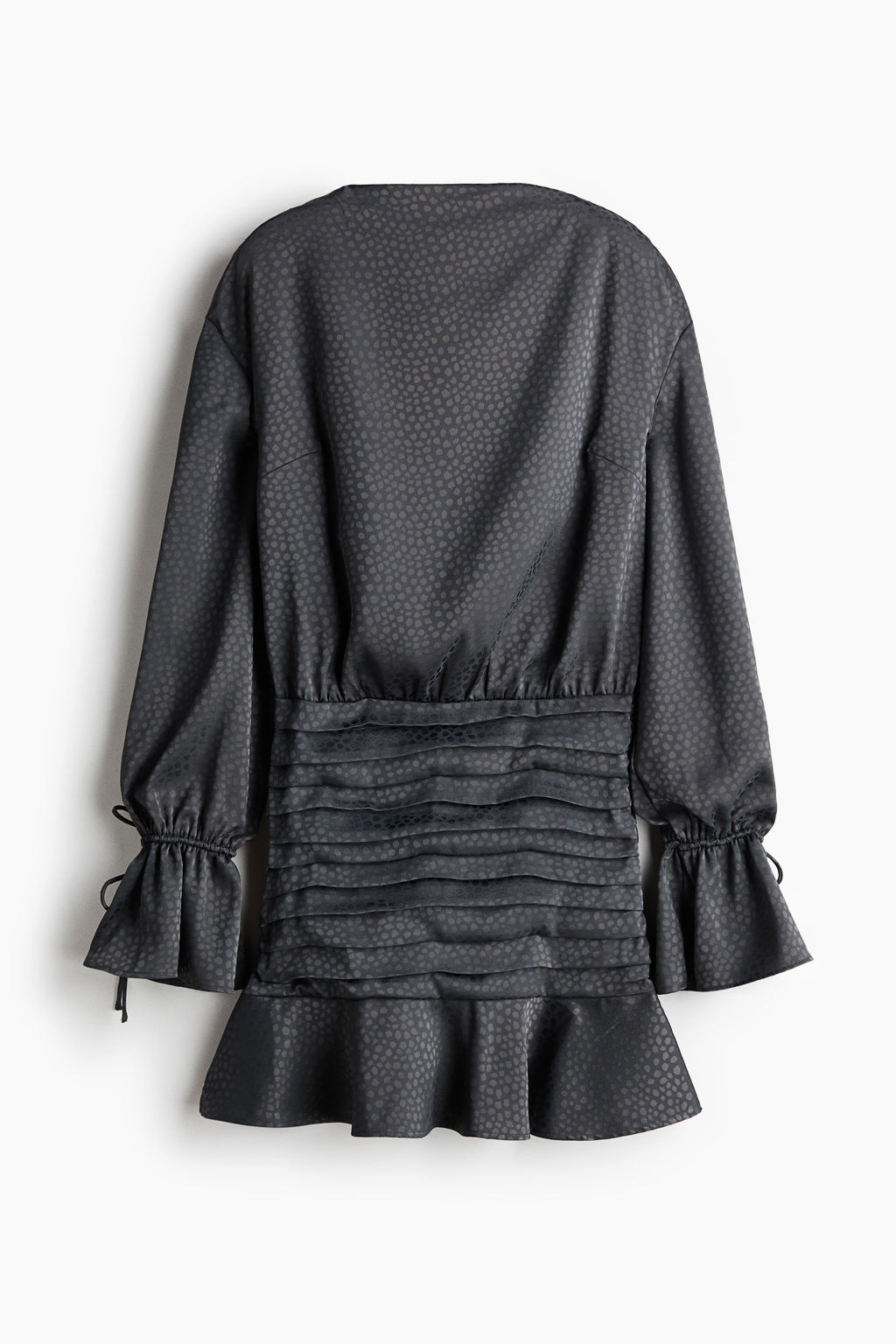 Vestido plisado de gasa