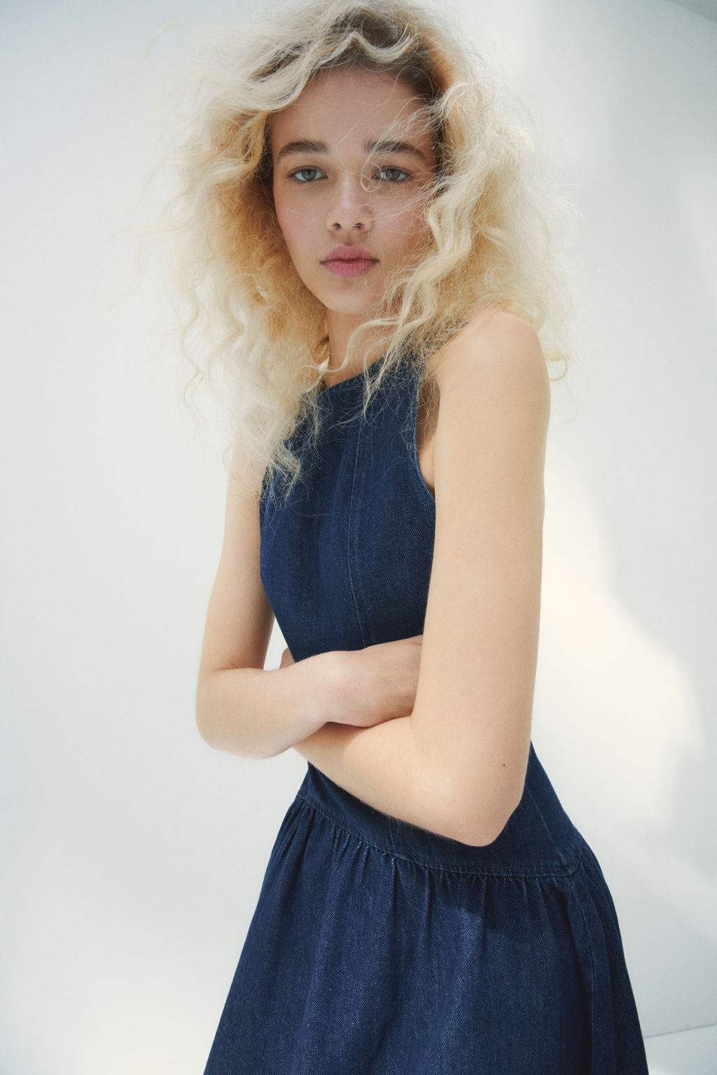 Flared-skirt denim dress - H&m фото 6