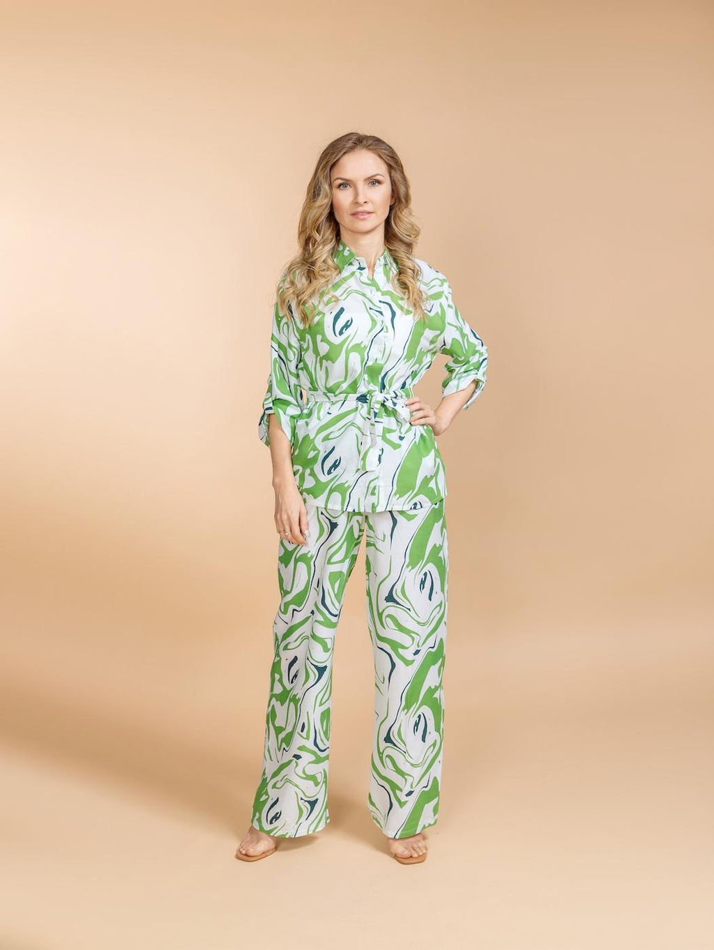 Брючный костюм (вискоза) №25-466-4 (Лето 2025) - Ганг фото 2