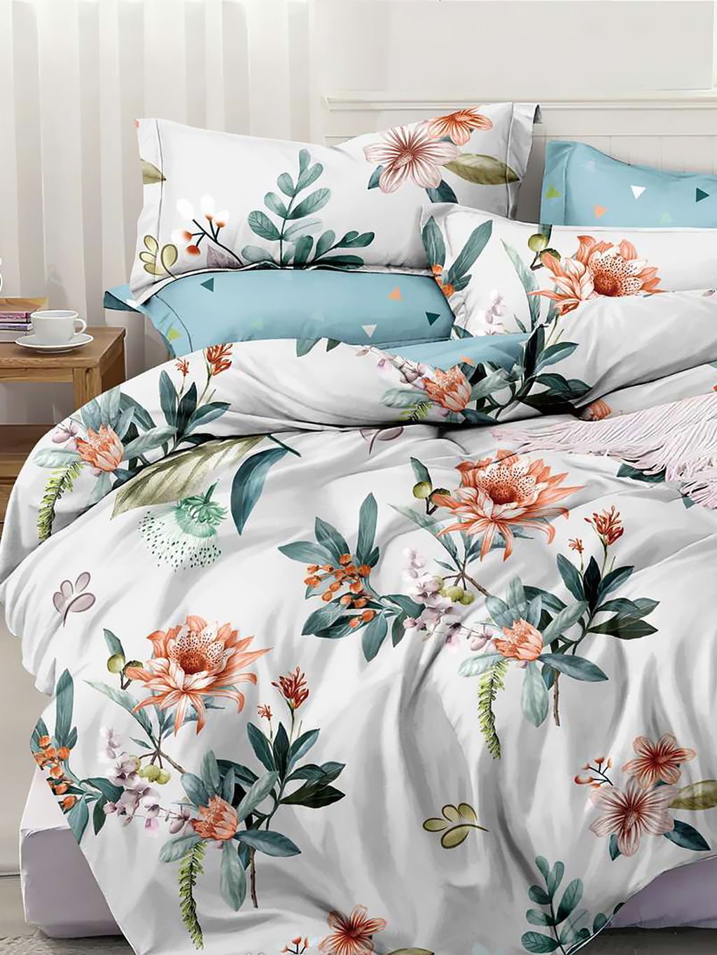 Постельное белье из поплина эксклюзив на молнии - Верона 1.5 сп. (нав.50х70)