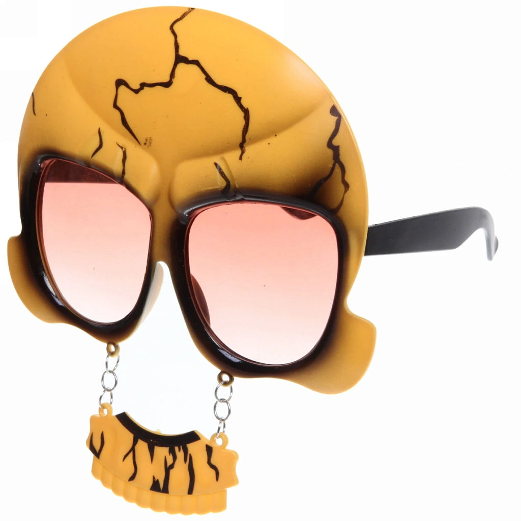 Цена за 2 шт. Очки карнавальные "Зловещий череп", в ассортименте