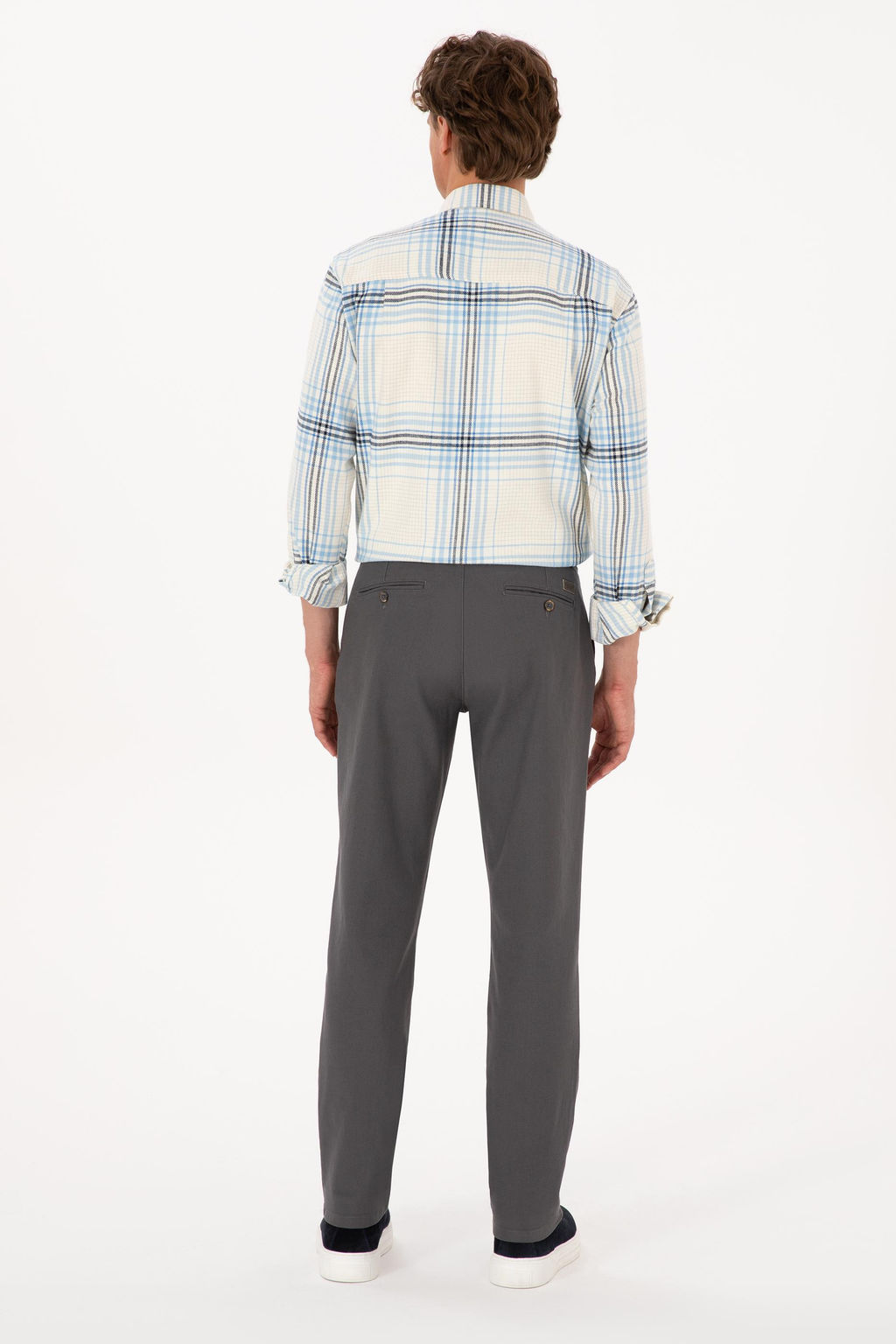 Erkek Gri Kanvas / Chino Pantolon Sepette S_rpriz _ndirim - U.s. polo assn фото 4