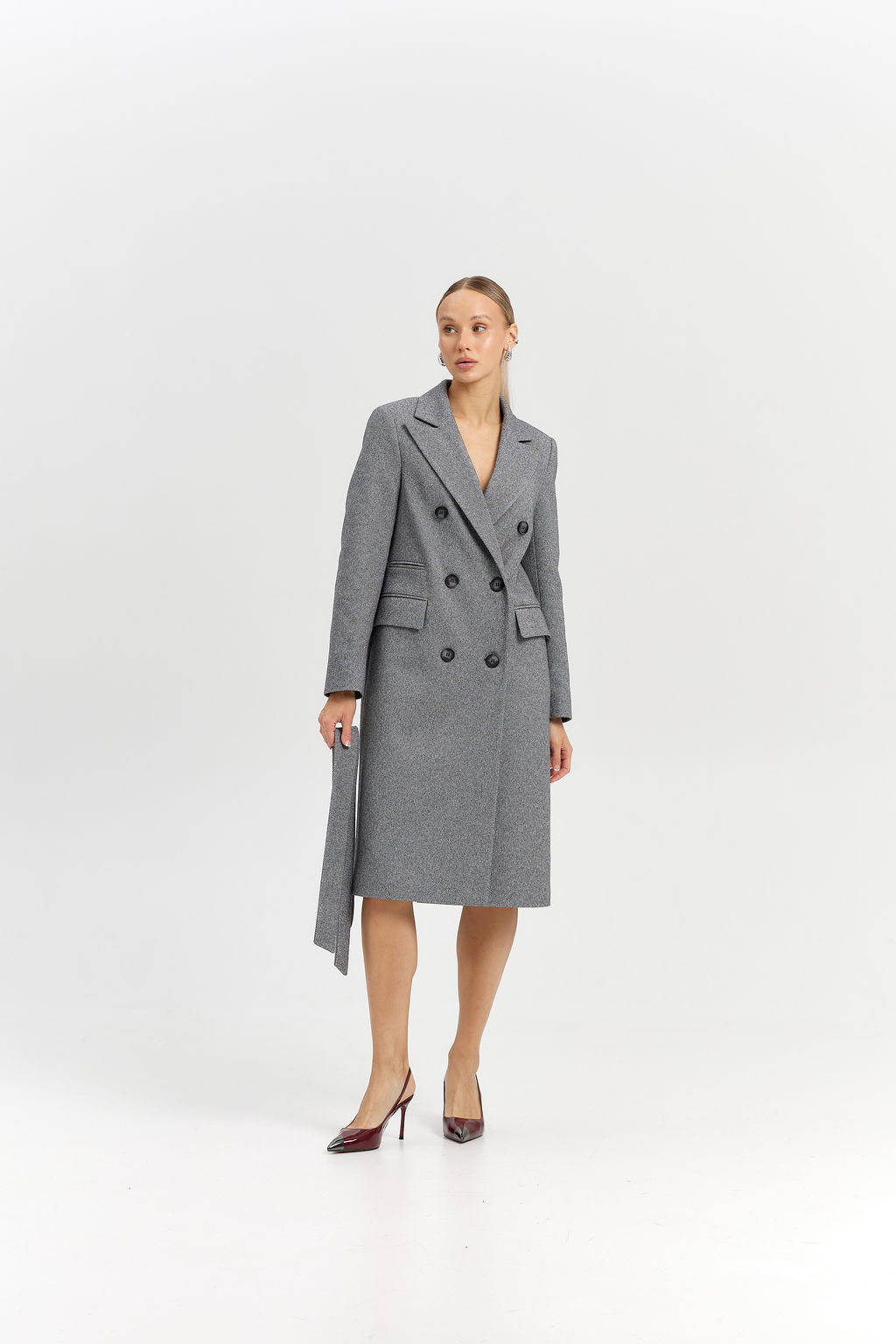 Пальто женское демисезонное 25775 (вино) - Kankan фото 43