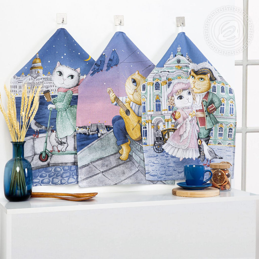 Набор полотенец из рогожки "Променад" 45*60/3 шт. - 45*60 Полотенца из рогожки