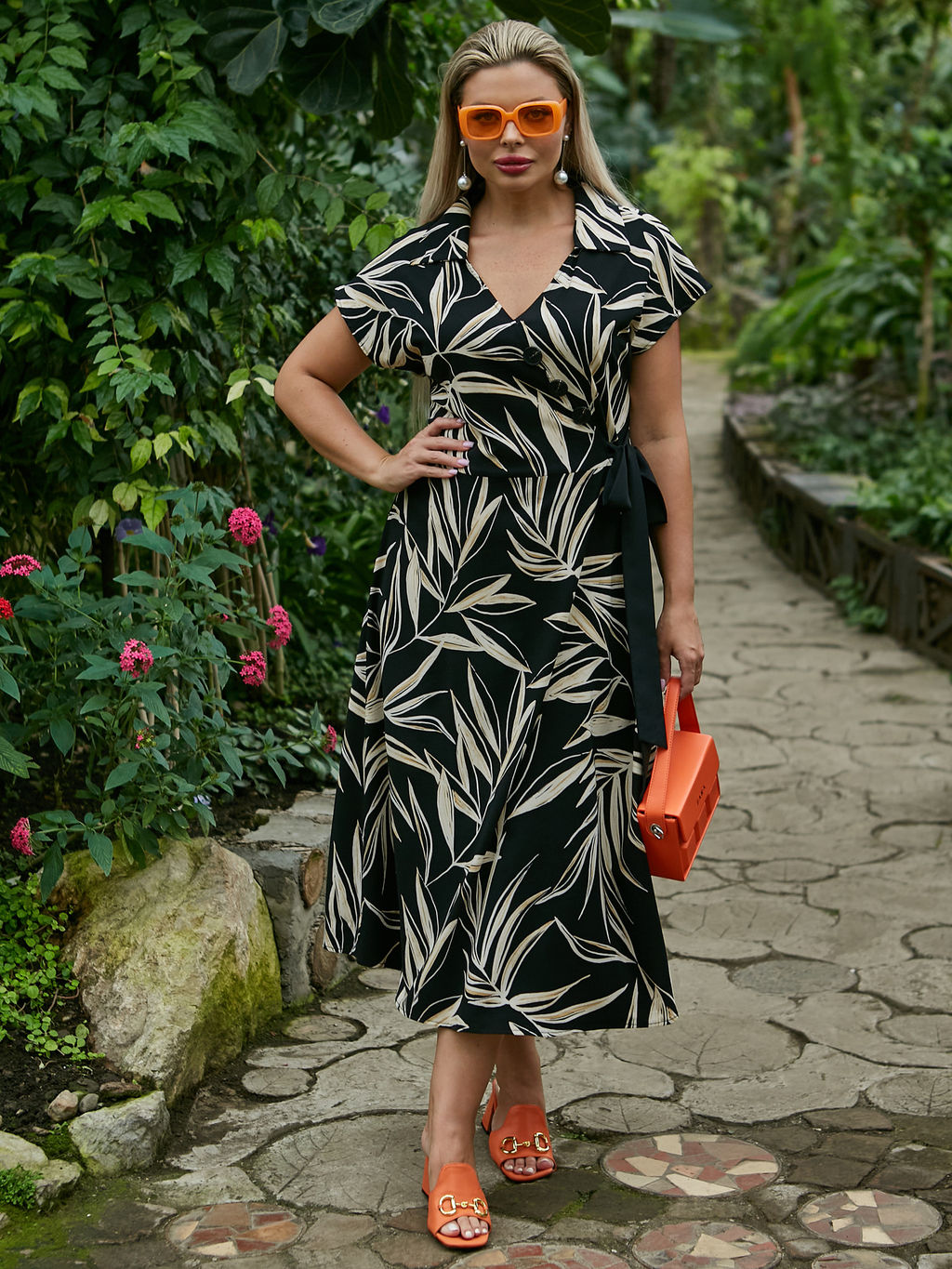 Платье 0350-2 черный нюд