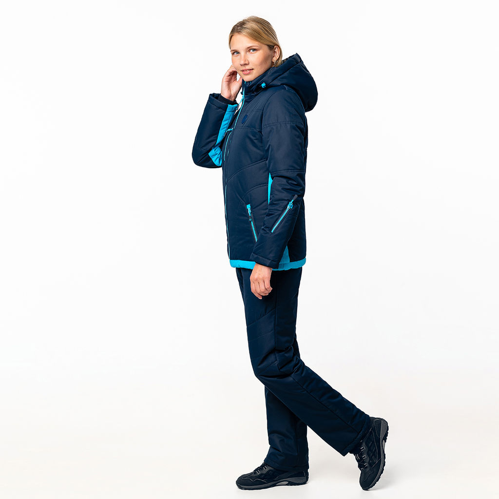 Утеплённый костюм М-218 Синий/Бирюзовый - Rodos фото 2