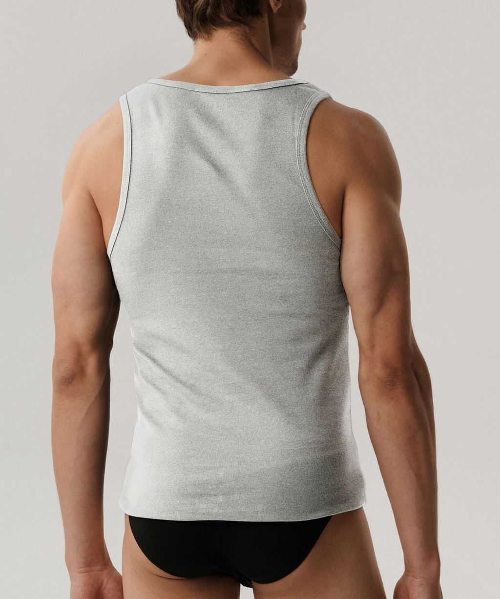 ATLANTIC BMV-046 Майка Basic светло-серый меланж фото 2