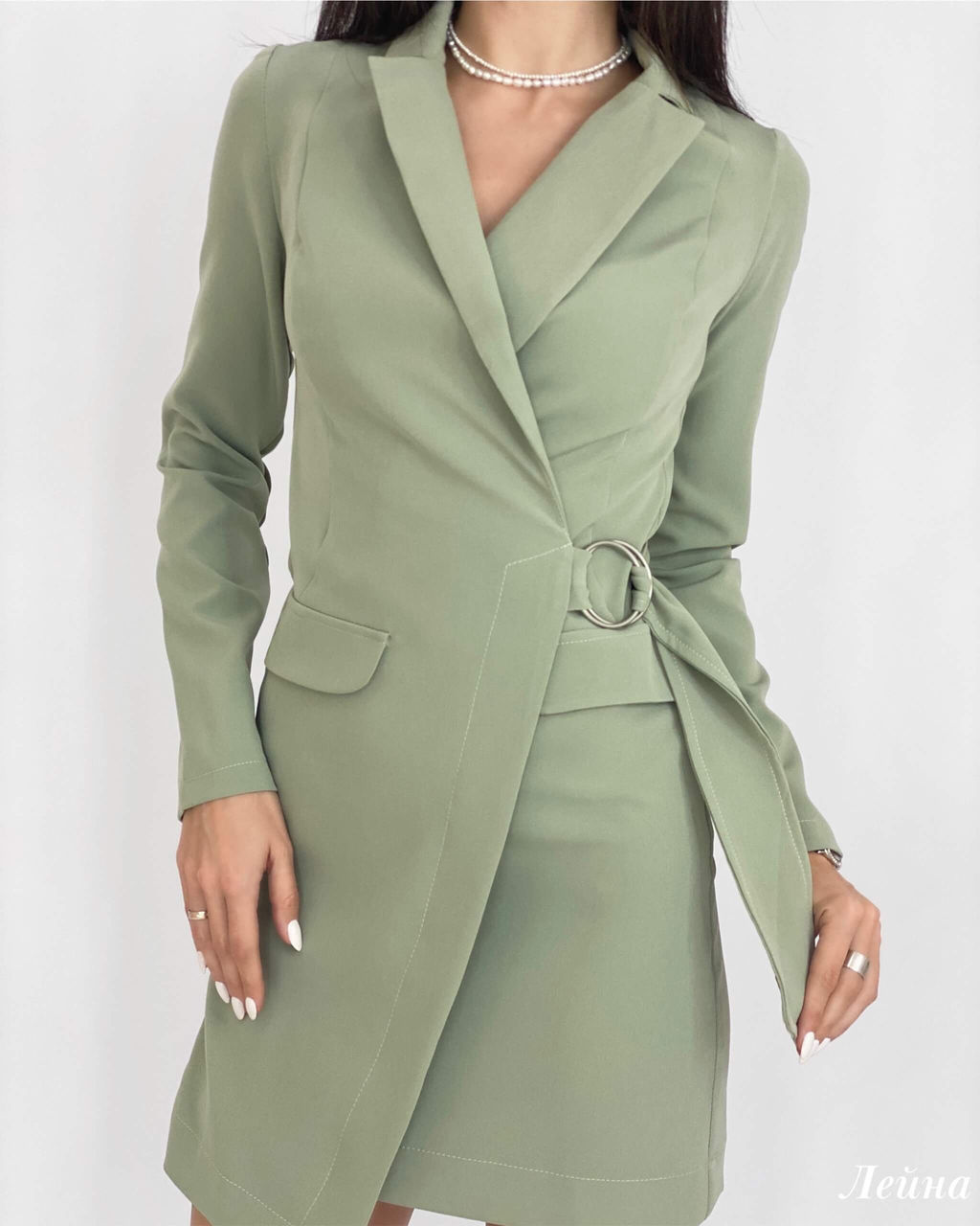 Платье Лейна (фисташковый) - Nadi bordo фото 2