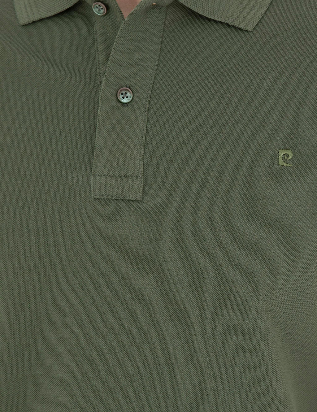 Haki Slim Fit Basic Ti__rt - Pierre cardin фото 14