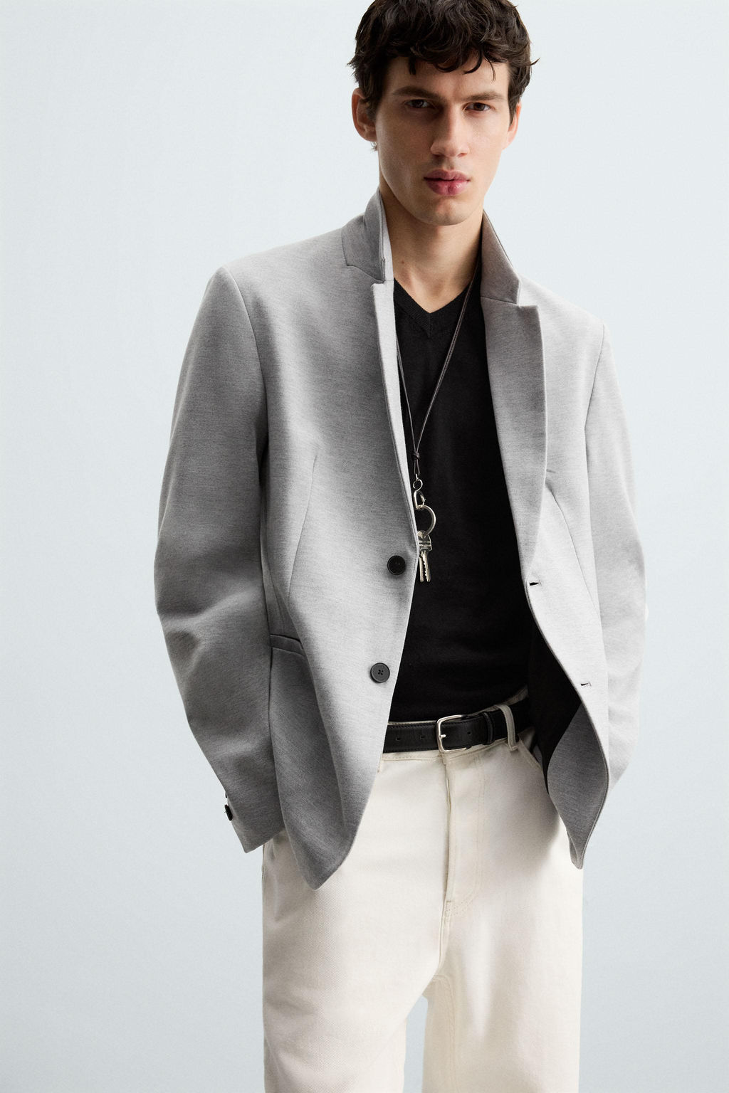 BLAZER SLIM FIT CONFORT / Gris