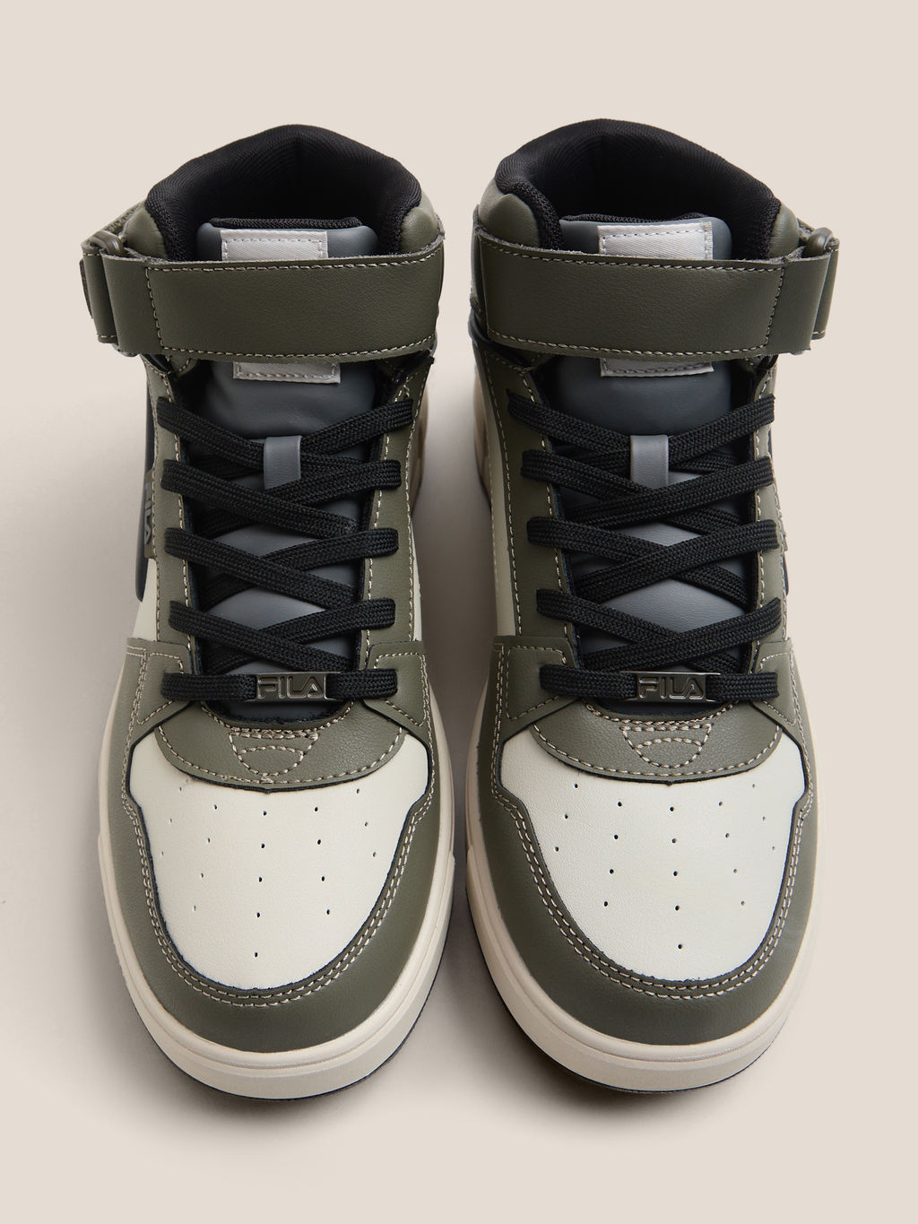 Мужские высокие кеды FILA FX-1000 NXT MID M Артикул 4563215, серо-зеленый
