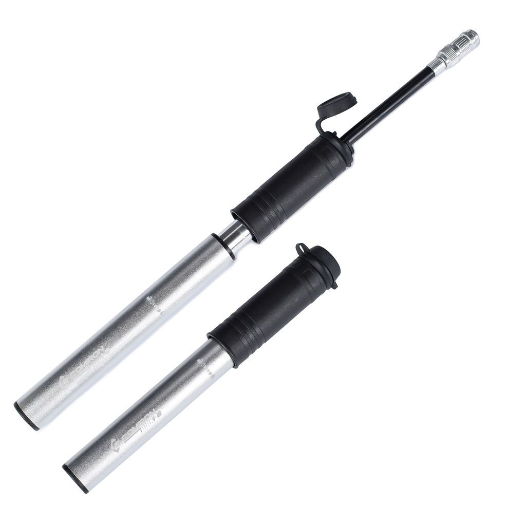 Велонасос COMIRON DIRK 2, алюминиевый цилиндр, PA пластиковая ручка, телескопический шланг, Presta-Schrader, 8,3 бар. /уп 100 - Галеонтрейд фото 13