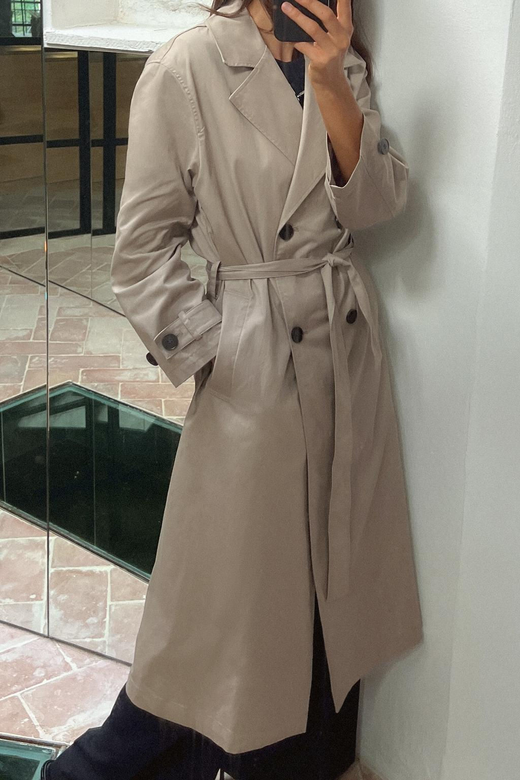 LONG TRENCH COAT WITH BELT - Zara фото 4