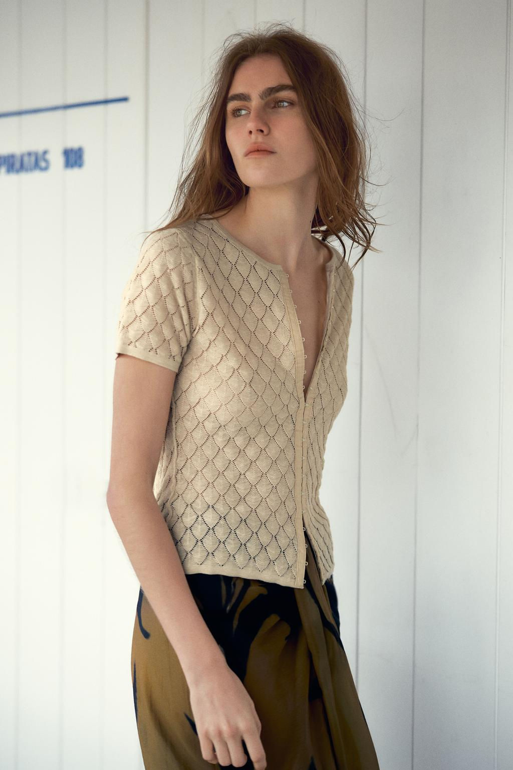 TEXTURED KNIT TOP - Zara фото 3