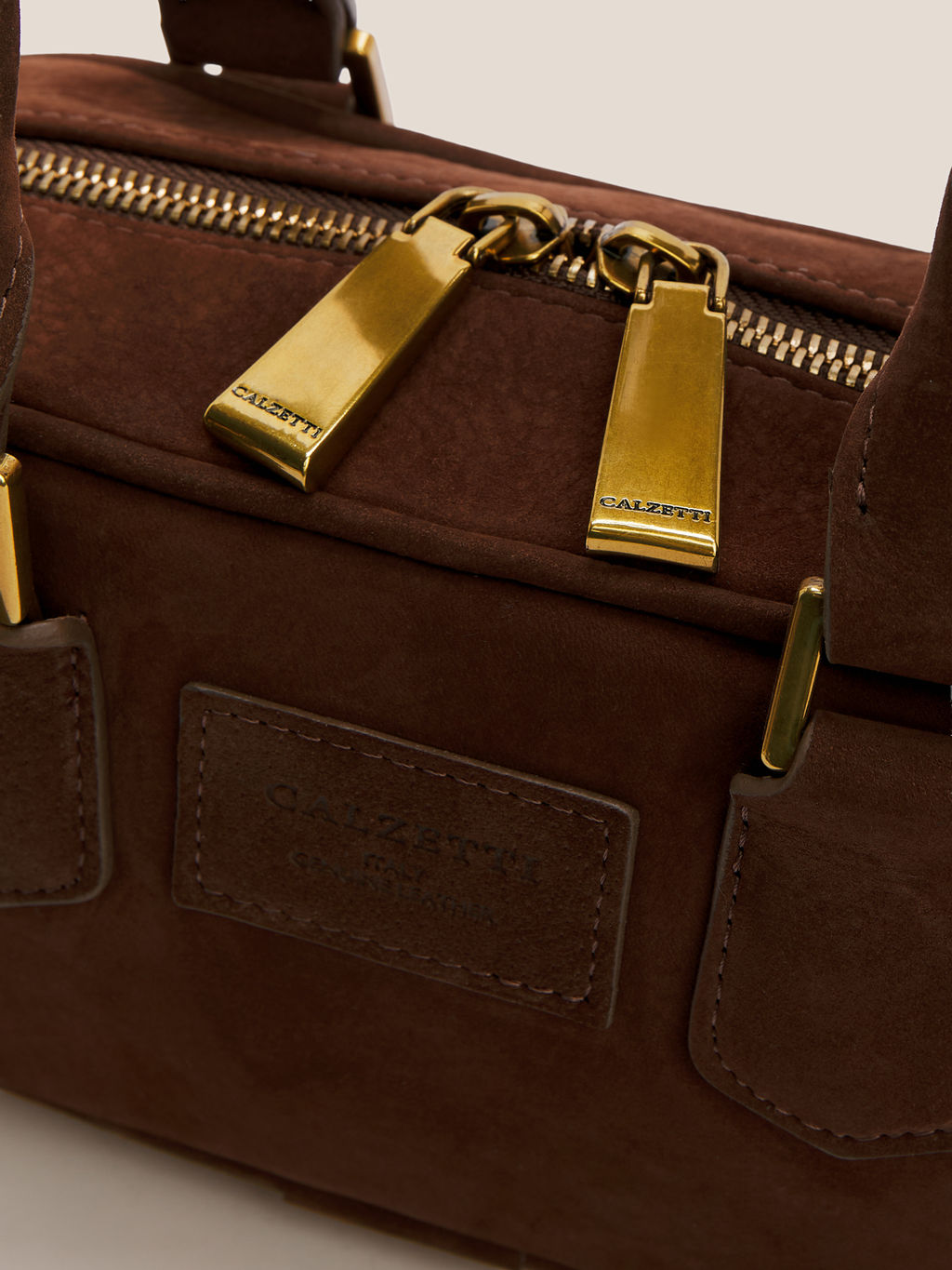 Женская сумка с ручками CALZETTI JADE Артикул 4741847, коричневый  фото 3