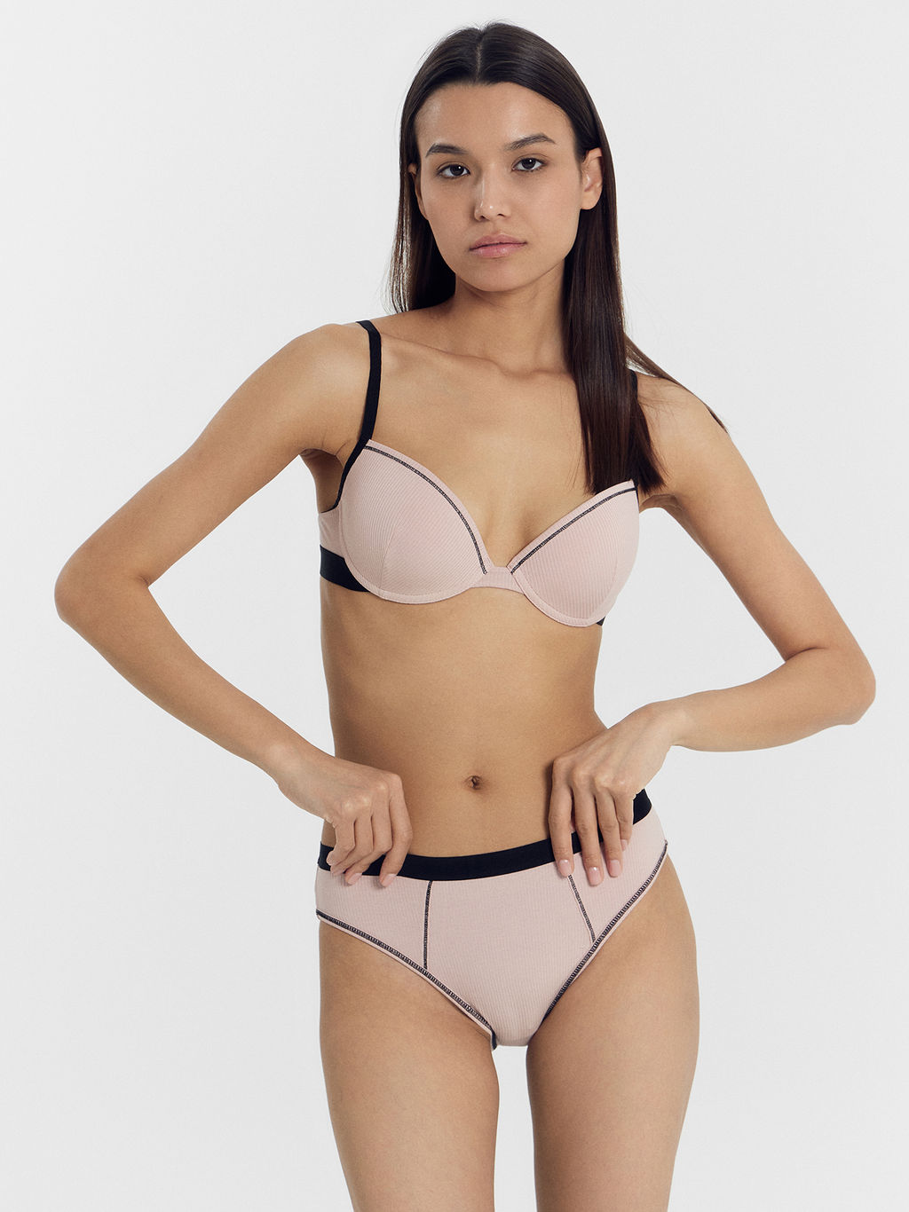 Цена за 2 штуки! Трусы женские слипы в розовом цвете персиковый румянец 412583 - Mark formelle фото 2