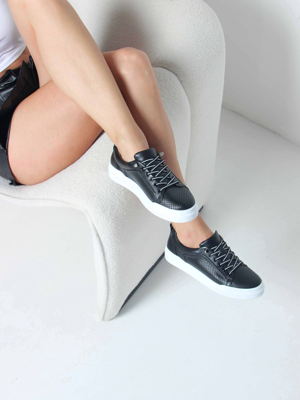 Кеды EDART 158.p.paloma w. Черный - Ed'art фото 3