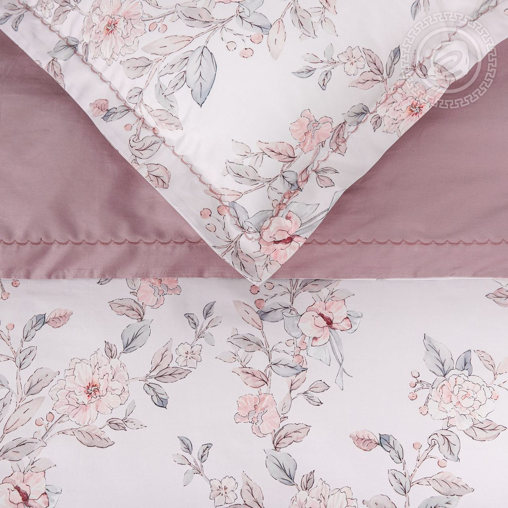 Постельное белье Мадлена (мако-сатин) Евро/Пододеяльник (молния, ушки): 1 шт.- 220*200; Простыня: 1 шт.- 260*240; Наволочка (молния, ушки): 2 шт.- 70*70; Наволочка (молния, ушки): 2 шт.- 50*70 Мако - сатин