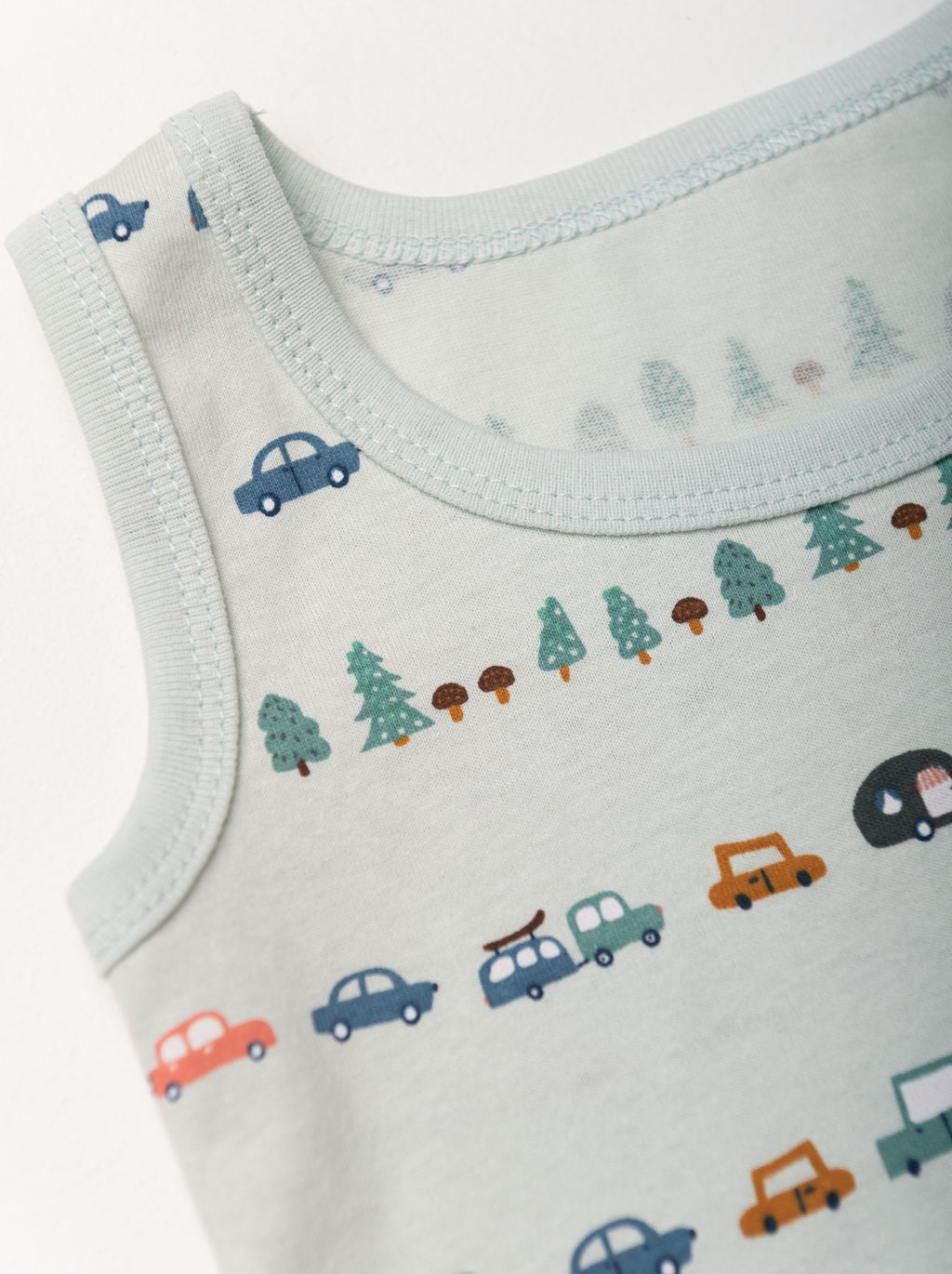 Майка для мальчика 4 шт., бел/мятный, 561