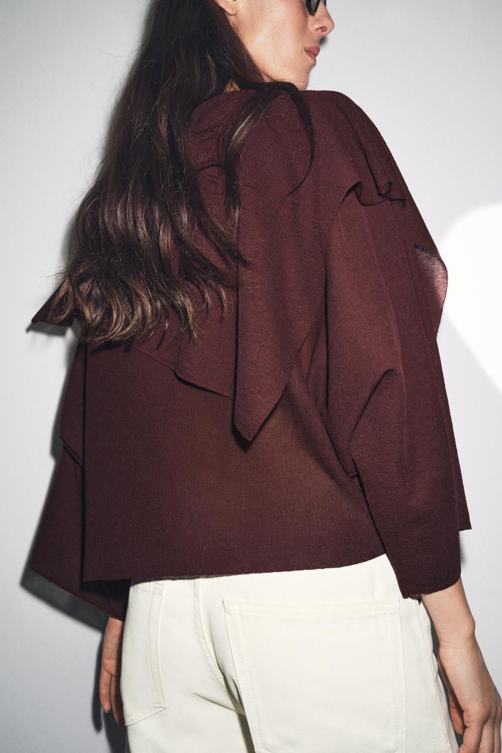 PLAIN KNIT LAYERED TOP - Zara фото 3