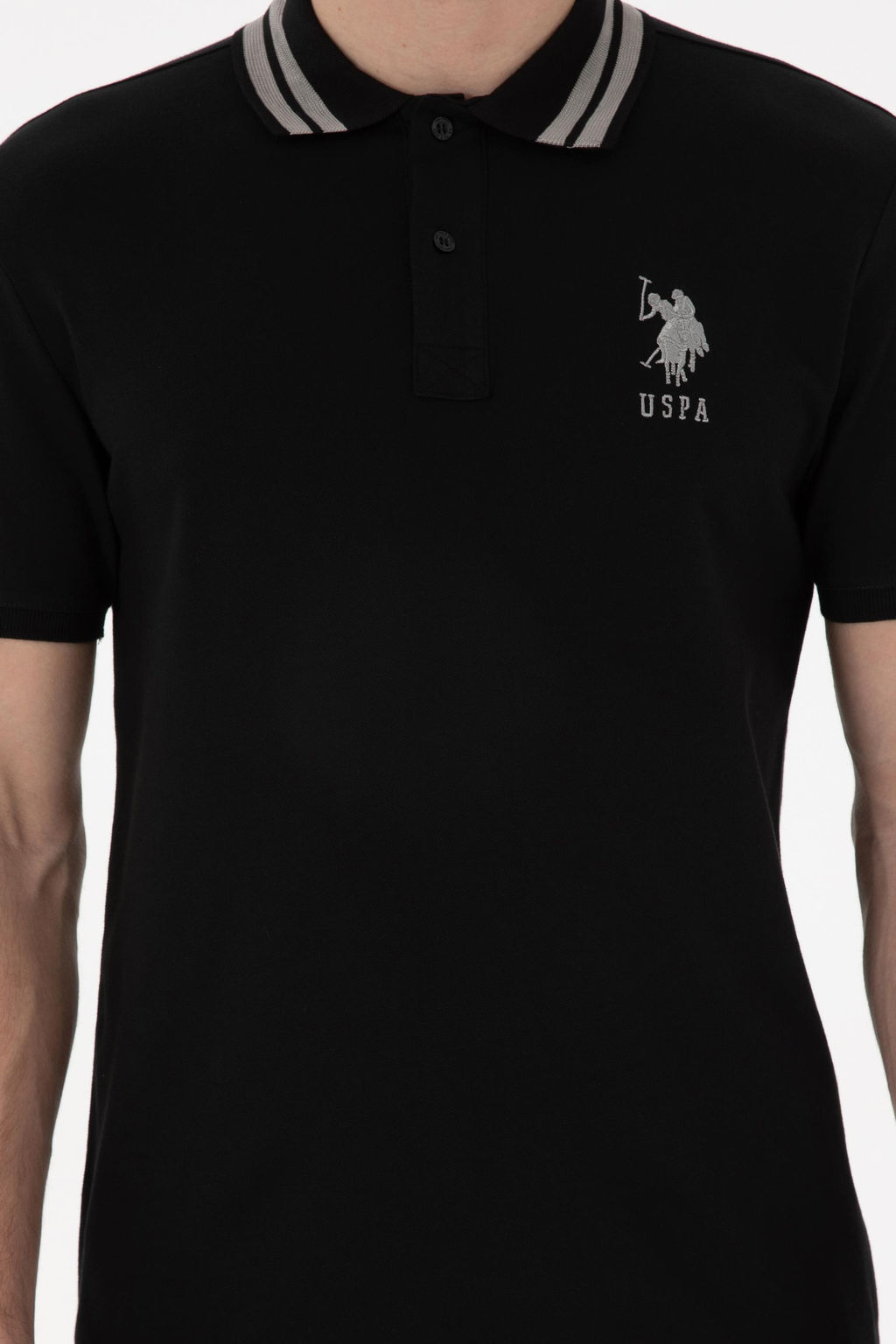 Erkek Slim Fit Polo Yaka Siyah Basic Ti__rt Sepette S_rpriz _ndirim - U.s. polo assn фото 6