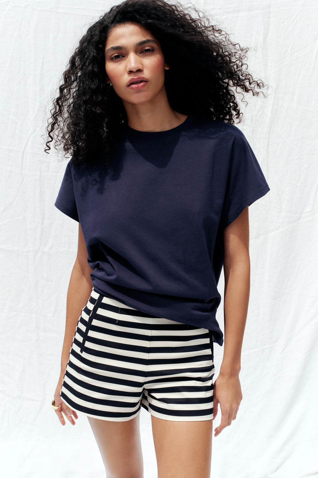 CAMISETA MANGA CA?DA / Azul - Zara фото 2