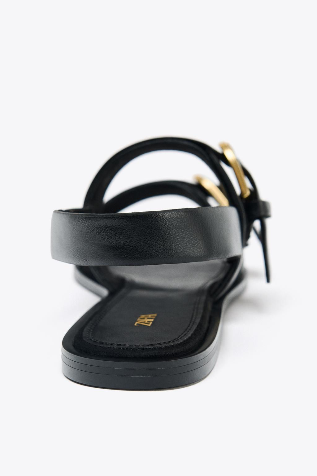 DOUBLE BUCKLE SANDALS - Zara фото 5