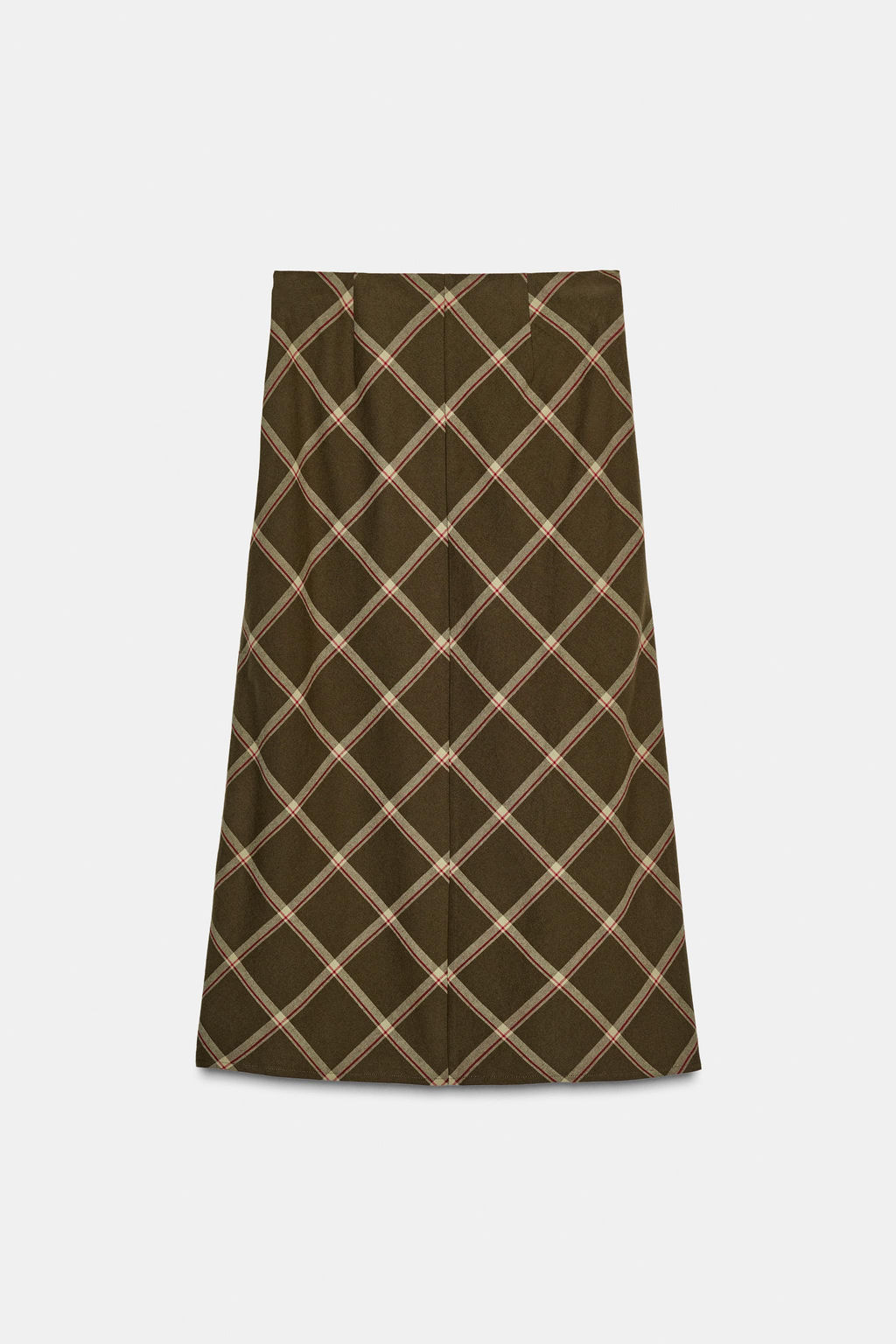 RUFFLE CHECK MIDI SKIRT - Zara фото 10