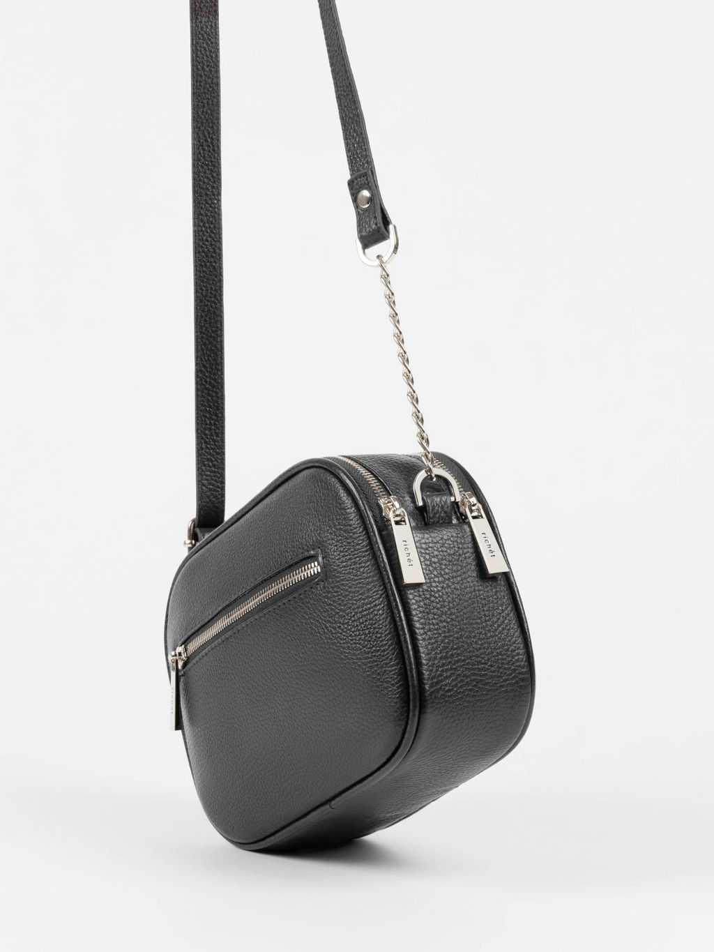 Женская кожаная сумка Richet 2819LN 303 Серый