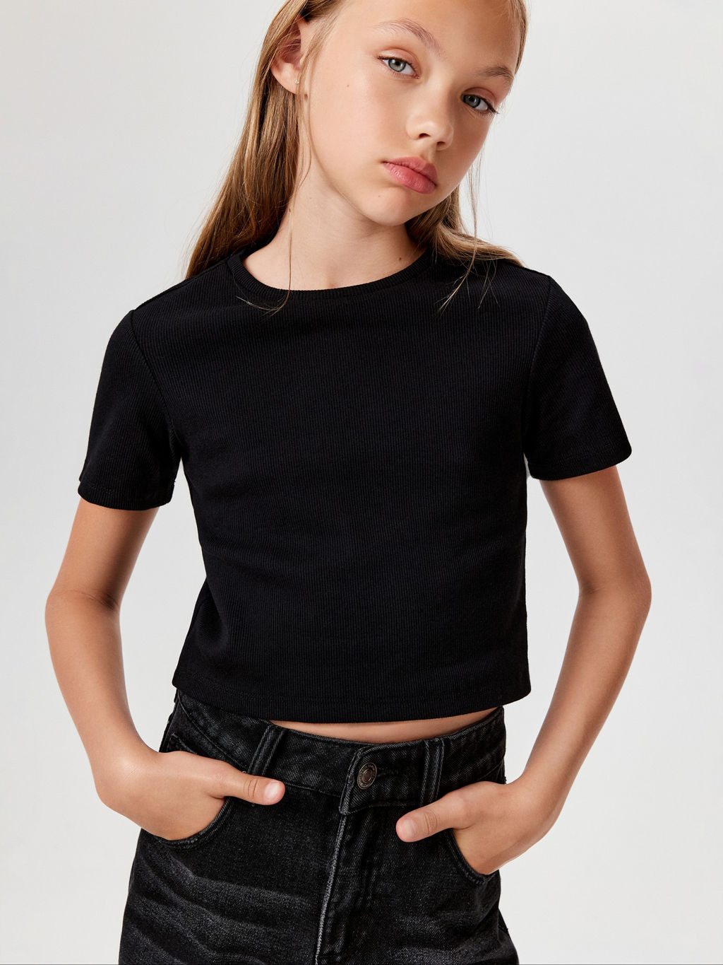 ACOOLA / Футболка детская для девочек Harlow черный  фото 2