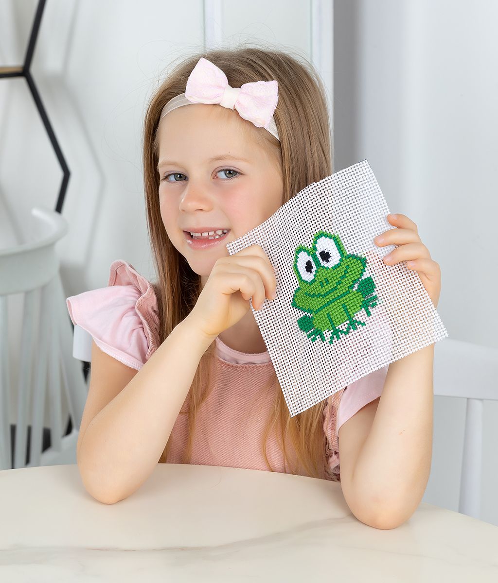 Klart набор для детского творчества 8-478 Детские истории. Лягушка 12 х 12 см  фото 7