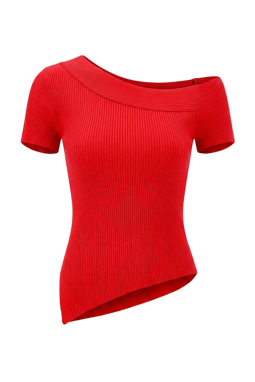 Yag Yesil Asimetrik Yaka Fitted Triko Ince Bluz TWOSS26BZ00291 - Trendyolmilla фото 11